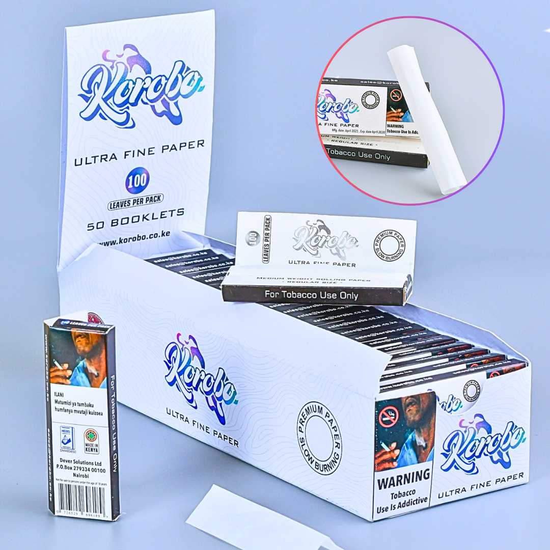 White customized Rolling Papers for smoking - Premium Cigarette rolling papers & Tobacco Smoking Papers