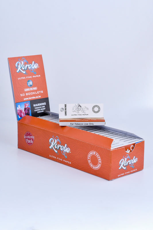 Korobo Regular-brown rolling paper 50 booklets each 100 leaves
