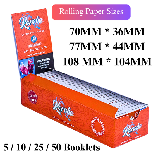 Blue customized size Rolling Papers for smoking - Premium Cigarette rolling papers & Tobacco Smoking Papers