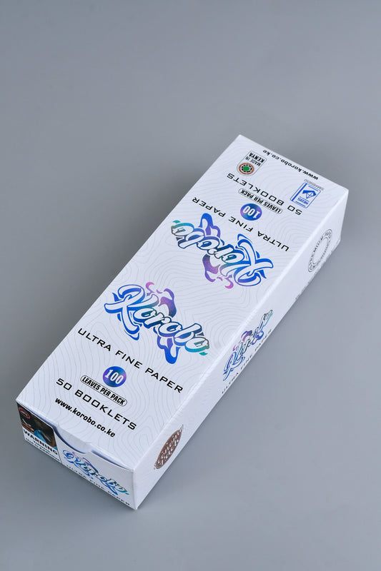 Korobo White-Regular Rolling paper-100 Papers
