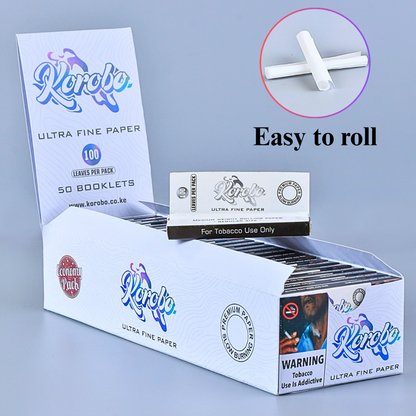 White customized Rolling Papers for smoking - Premium Cigarette rolling papers & Tobacco Smoking Papers