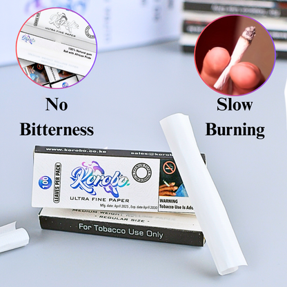 White customized Rolling Papers for smoking - Premium Cigarette rolling papers & Tobacco Smoking Papers