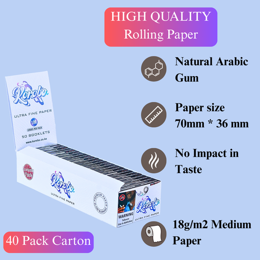 White King-size  booklets Rolling Papers for smoking - Premium Cigarette rolling papers & Tobacco Smoking Papers | Rolling papers