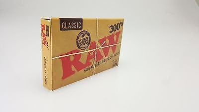 RAW 300 Classic 1.25 1 1/4 Size Rolling Papers, 300 Count  Rolling Papers for smoking - Premium Cigarette rolling papers & Tobacco Smoking Papers.