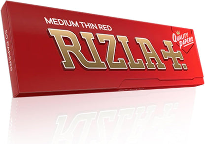 Rizzla Red Regular Cigarette Rolling Papers 70mm - 50 Packets | Rizzla Tobacco rolling papers | Rizzla Cigarette rolling papers