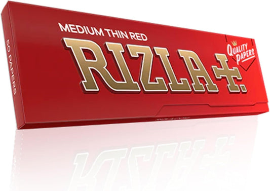 Rizzla Red Regular Cigarette Rolling Papers 70mm - 50 Packets | Rizzla Tobacco rolling papers | Rizzla Cigarette rolling papers
