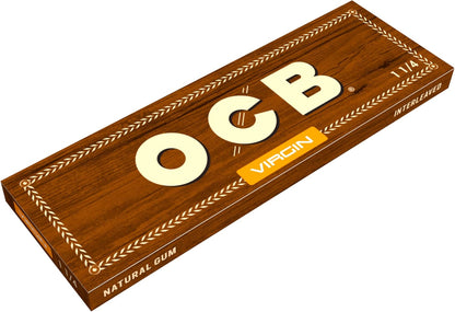 OCB Rolling Papers Unbleached Virgin 1 1/4 (78mm) 24 Booklets. OCB Tobacco rolling papers RAW Rolling papers