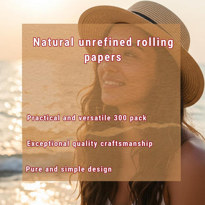 RAW Organic 300 1.25 1 1/4 Size Rolling Papers 1 Pack = 300 Leaves, 300 Count. Premium rolling papers. Natural unbleached cigarette rolling papers