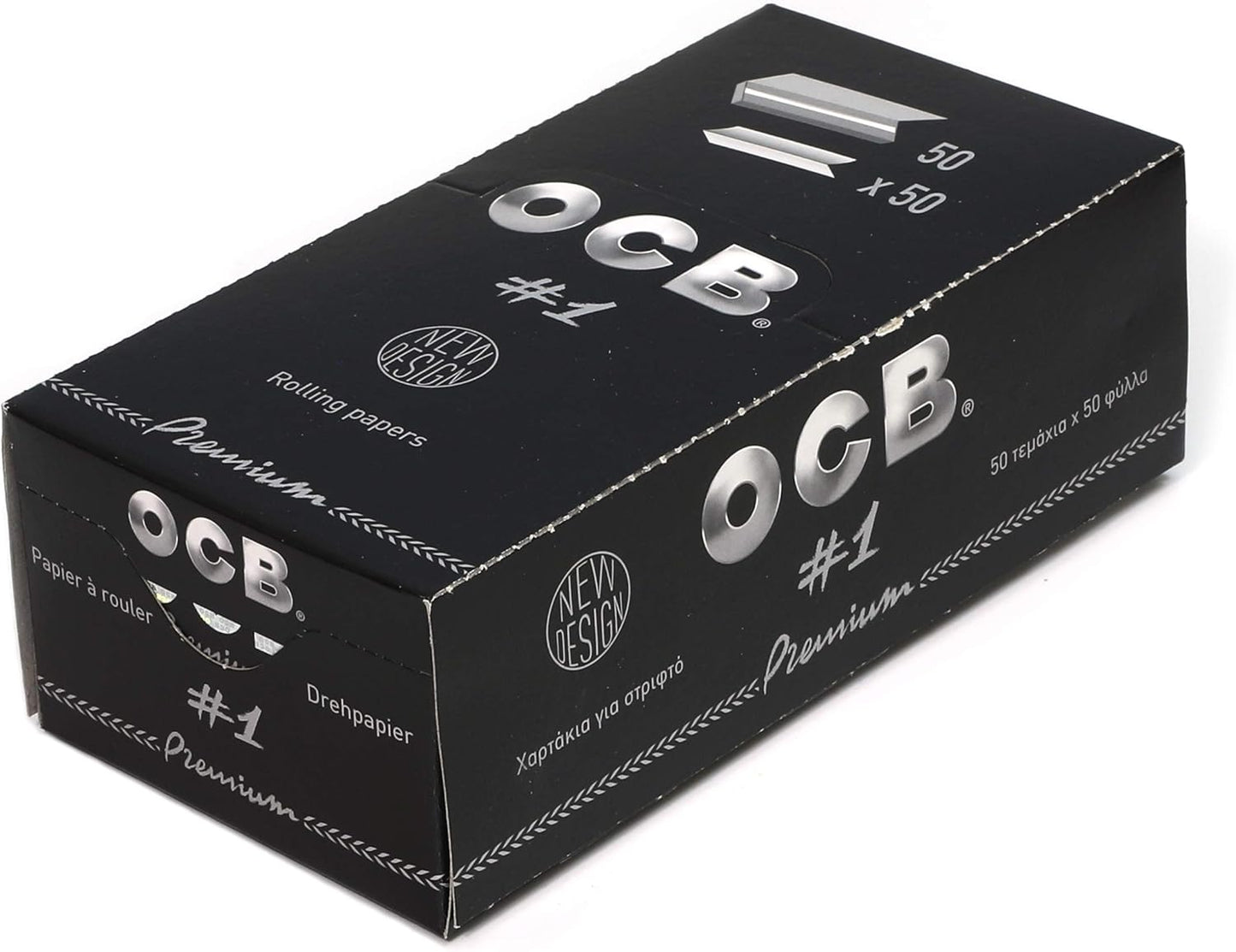 OCB Single Premium No 1 rolling paper regular size 70mm - 2500 papers. Tobacco rolling papers. Rolling papers