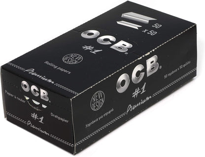 OCB Single Premium No 1 rolling paper regular size 70mm - 2500 papers. Tobacco rolling papers. Rolling papers