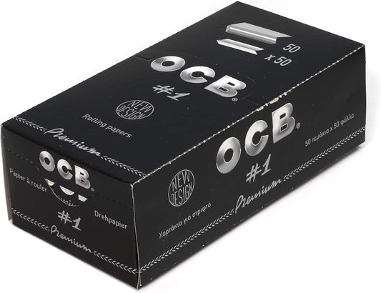 OCB Single Premium No 1 rolling paper regular size 70mm - 2500 papers. Tobacco rolling papers. Rolling papers