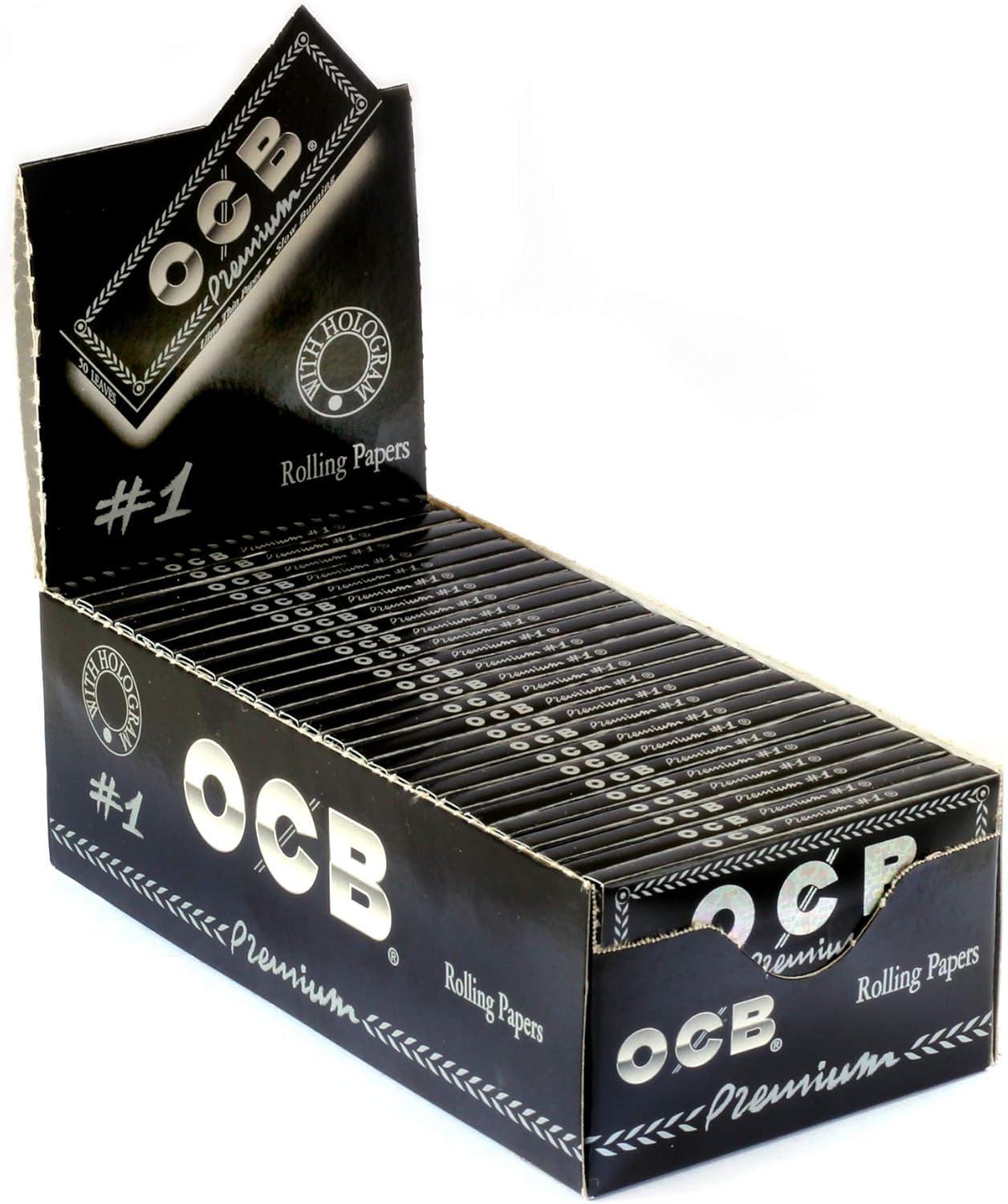 OCB Single Premium No 1 rolling paper regular size 70mm - 2500 papers. Tobacco rolling papers. Rolling papers