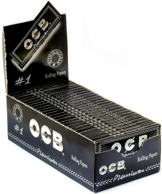 OCB Single Premium No 1 rolling paper regular size 70mm - 2500 papers. Tobacco rolling papers. Rolling papers