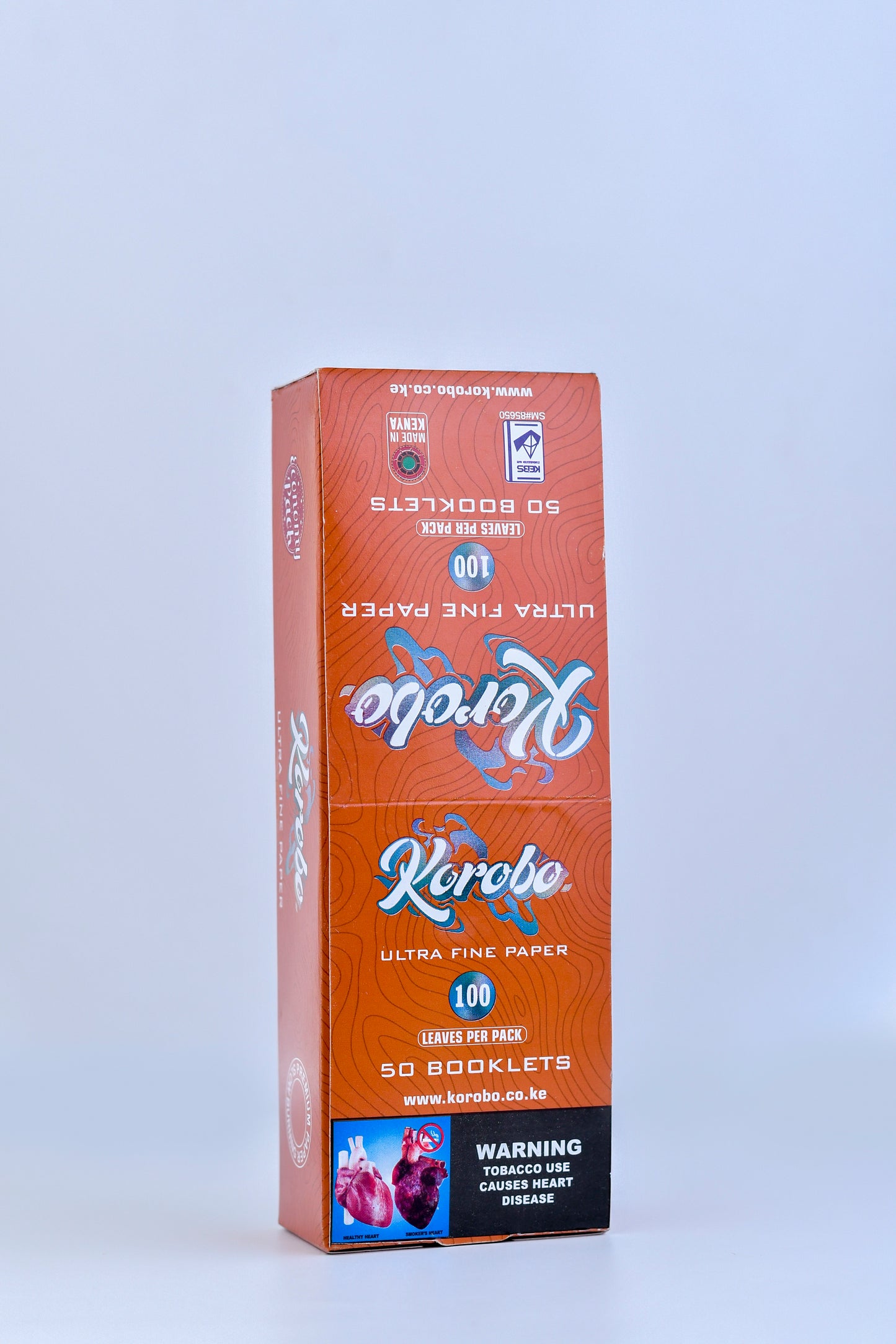Korobo Regular-brown rolling paper 50 booklets each 100 leaves