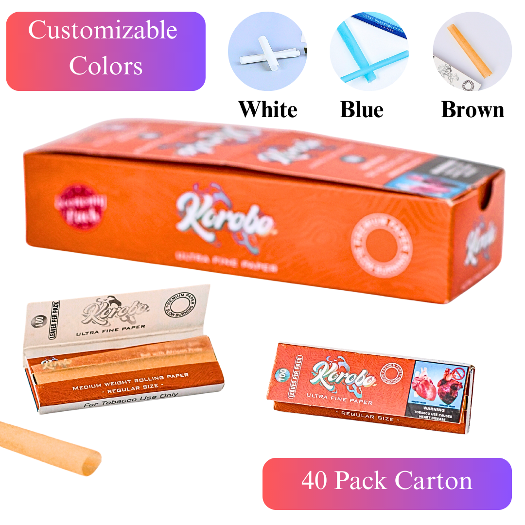 Blue customized size Rolling Papers for smoking - Premium Cigarette rolling papers & Tobacco Smoking Papers