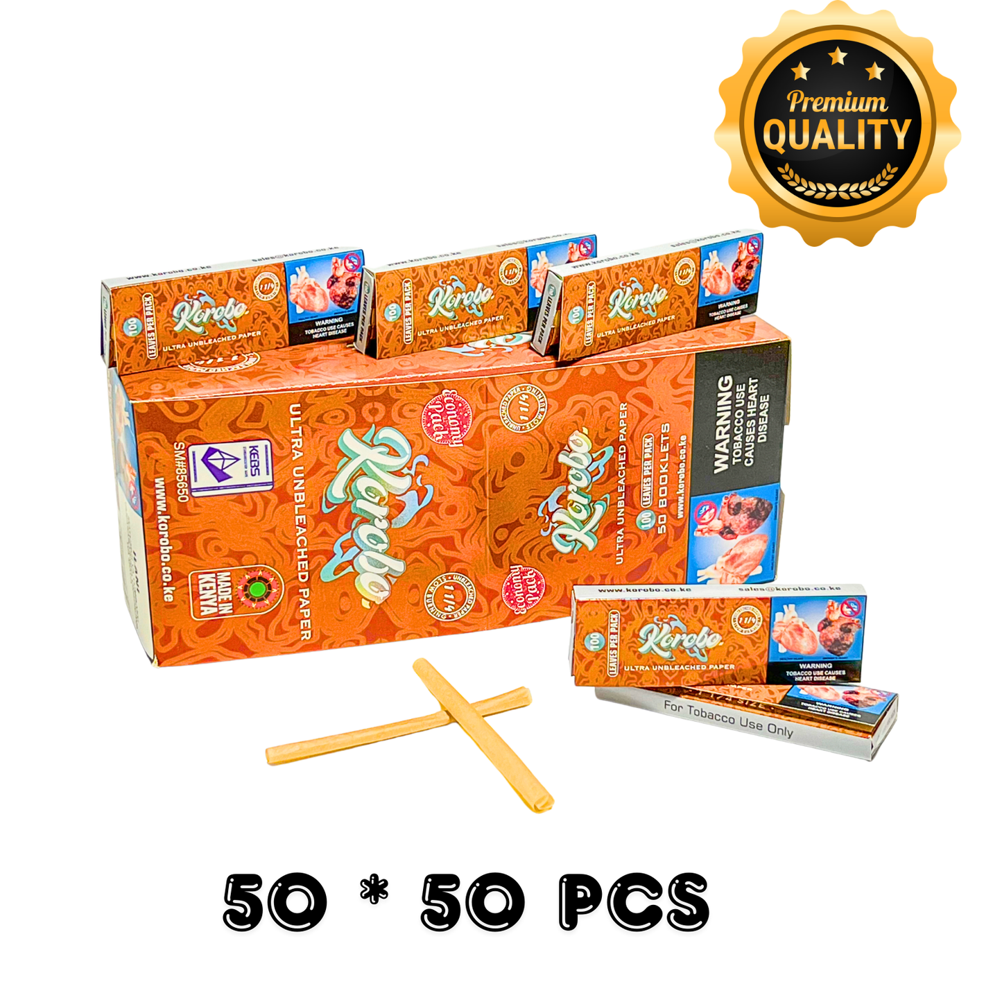 Brown regular size booklet Smoking Rolling Papers - Natural Unbleached Cigarette rolling papers & Tobacco rolling paper