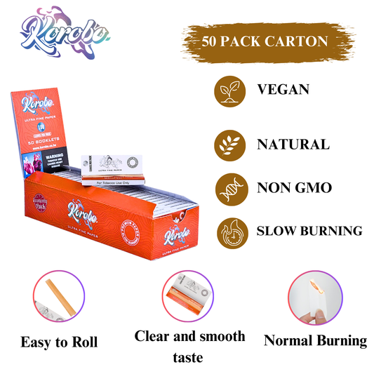 Booklets Rolling Papers for smoking - Premium Cigarette rolling papers & Tobacco Smoking Papers