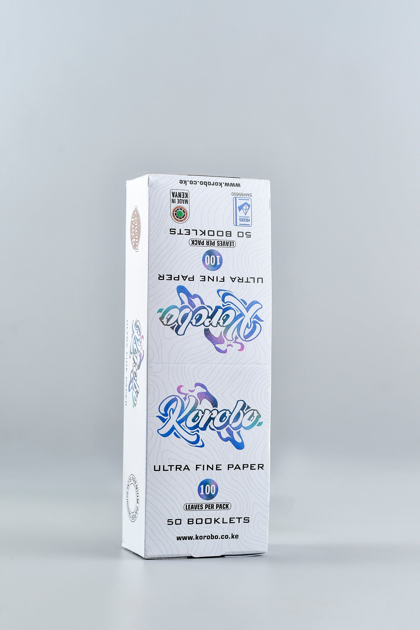 Korobo White-Regular Rolling paper-100 Papers