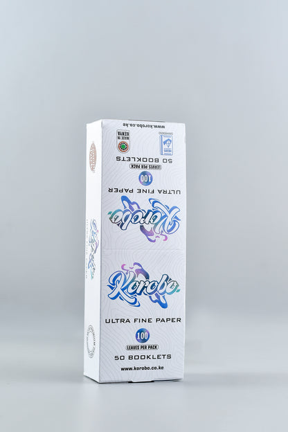 Korobo White-Regular Rolling paper-100 Papers