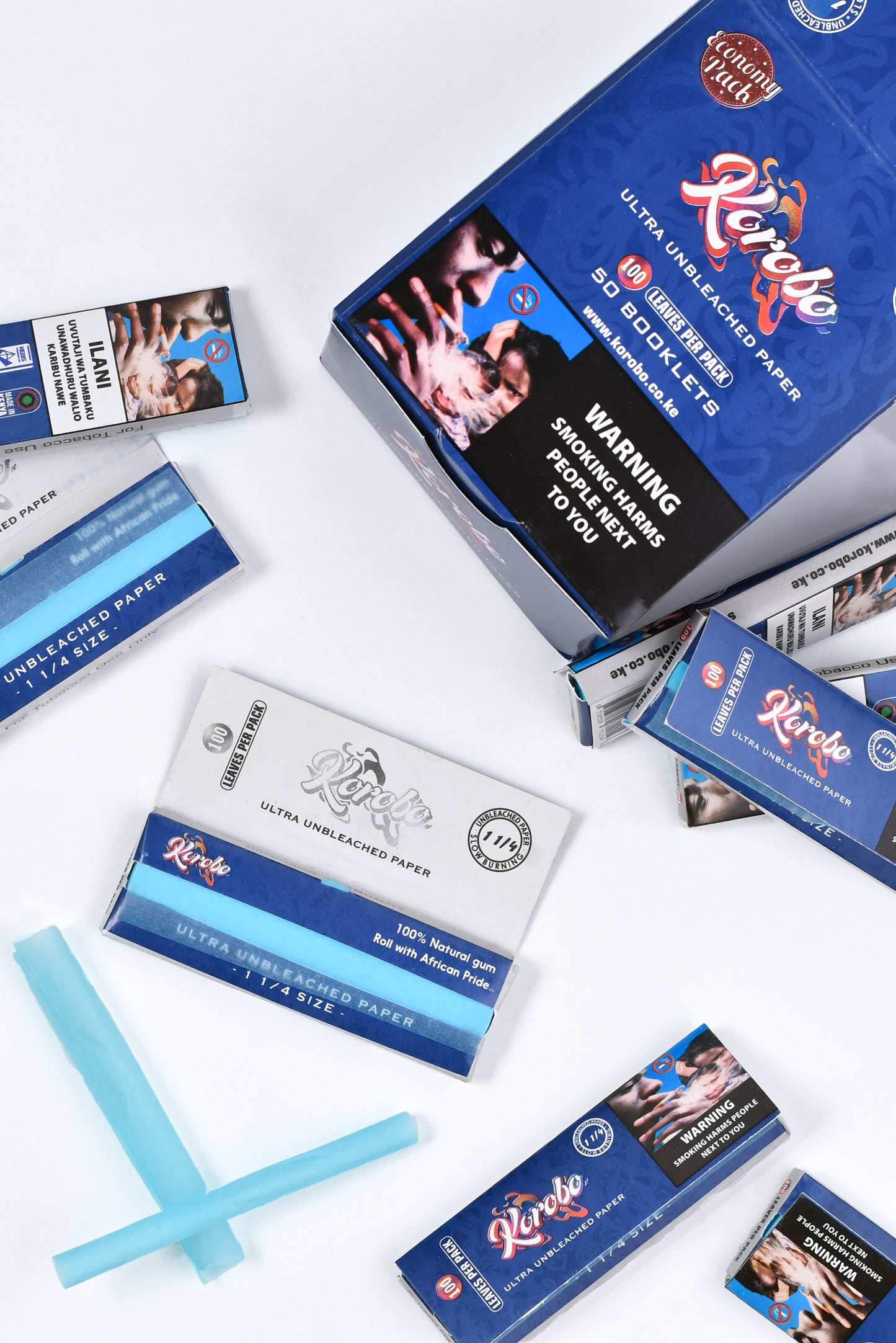 Korobo Blue 1¼ Rolling Papers