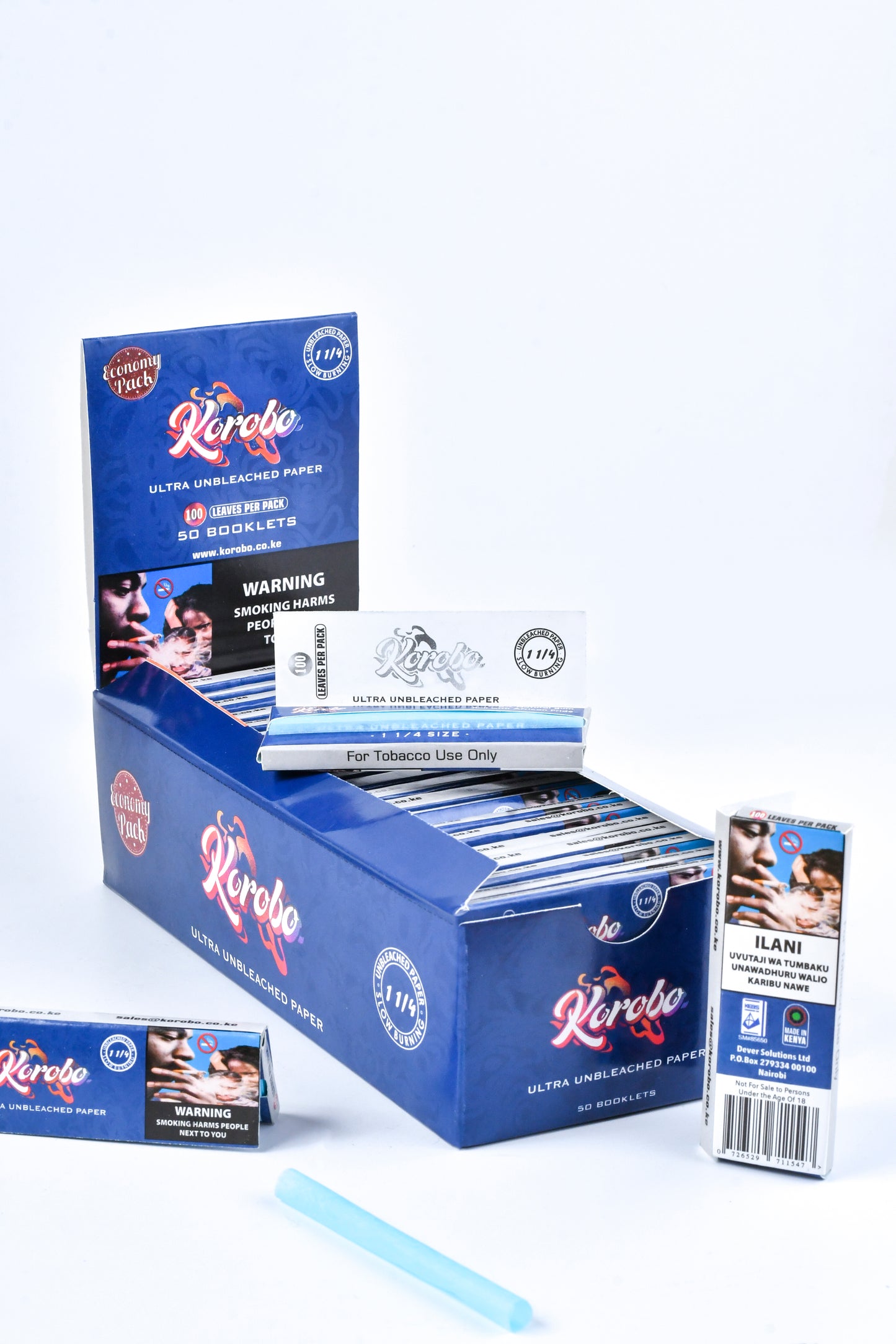 Korobo Blue 1¼ Rolling Papers