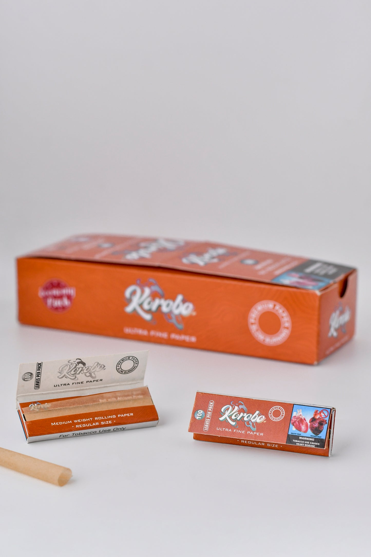 Korobo Regular-brown rolling paper 50 booklets each 100 leaves