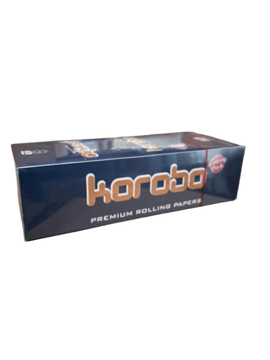 Korobo 1&1/4 Blue Rolling paper 50 booklets each 92 Leaves