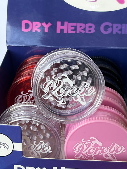 Korobo 60mm 2-Part Acrylic Plastic Grinder