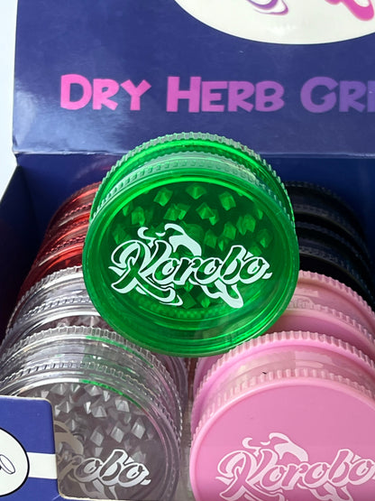 Korobo 60mm 2-Part Acrylic Plastic Grinder