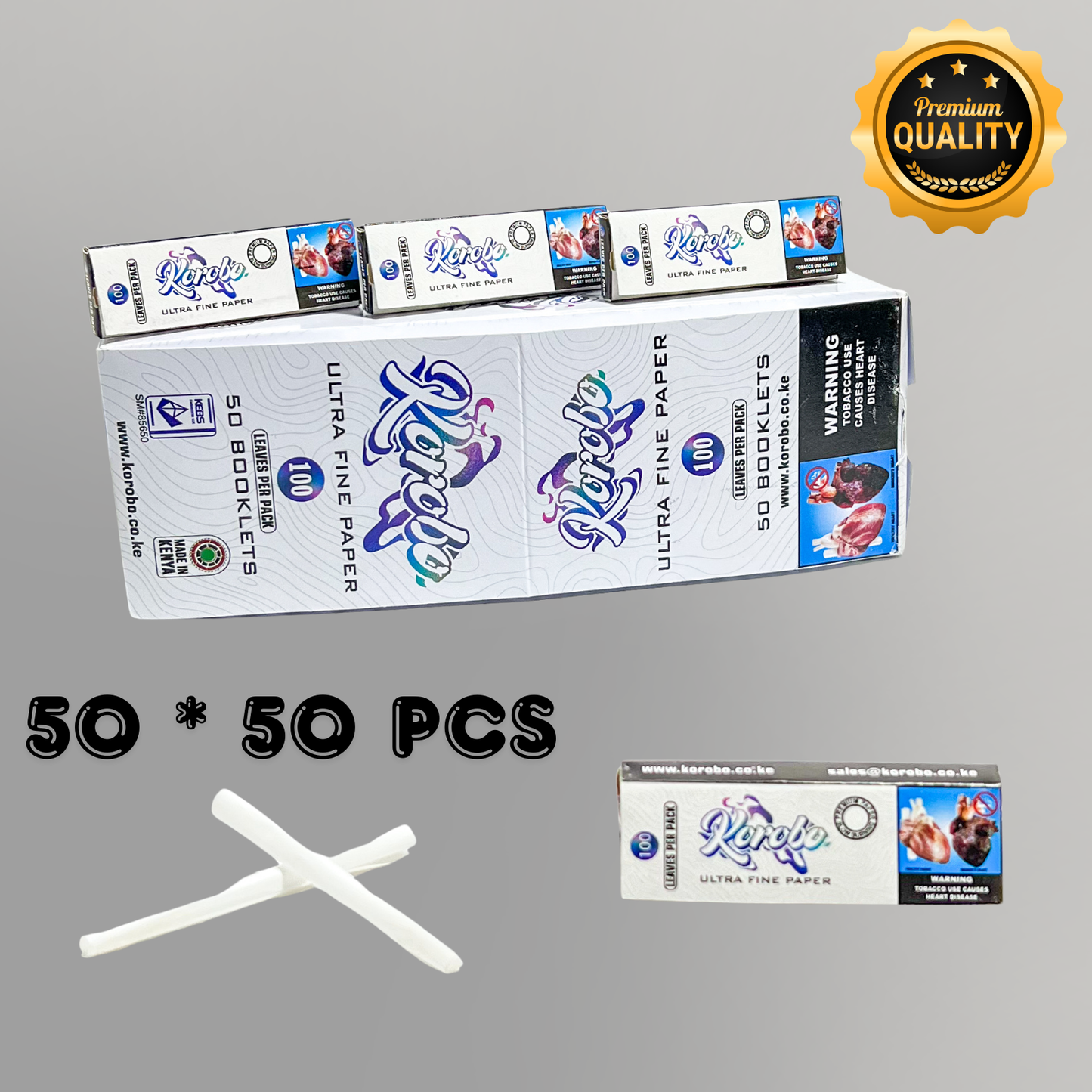 Smoking Rolling Papers - Premium Cigarette Rolling papers & Tobacco Rolling Papers. White Smoking rolling paper