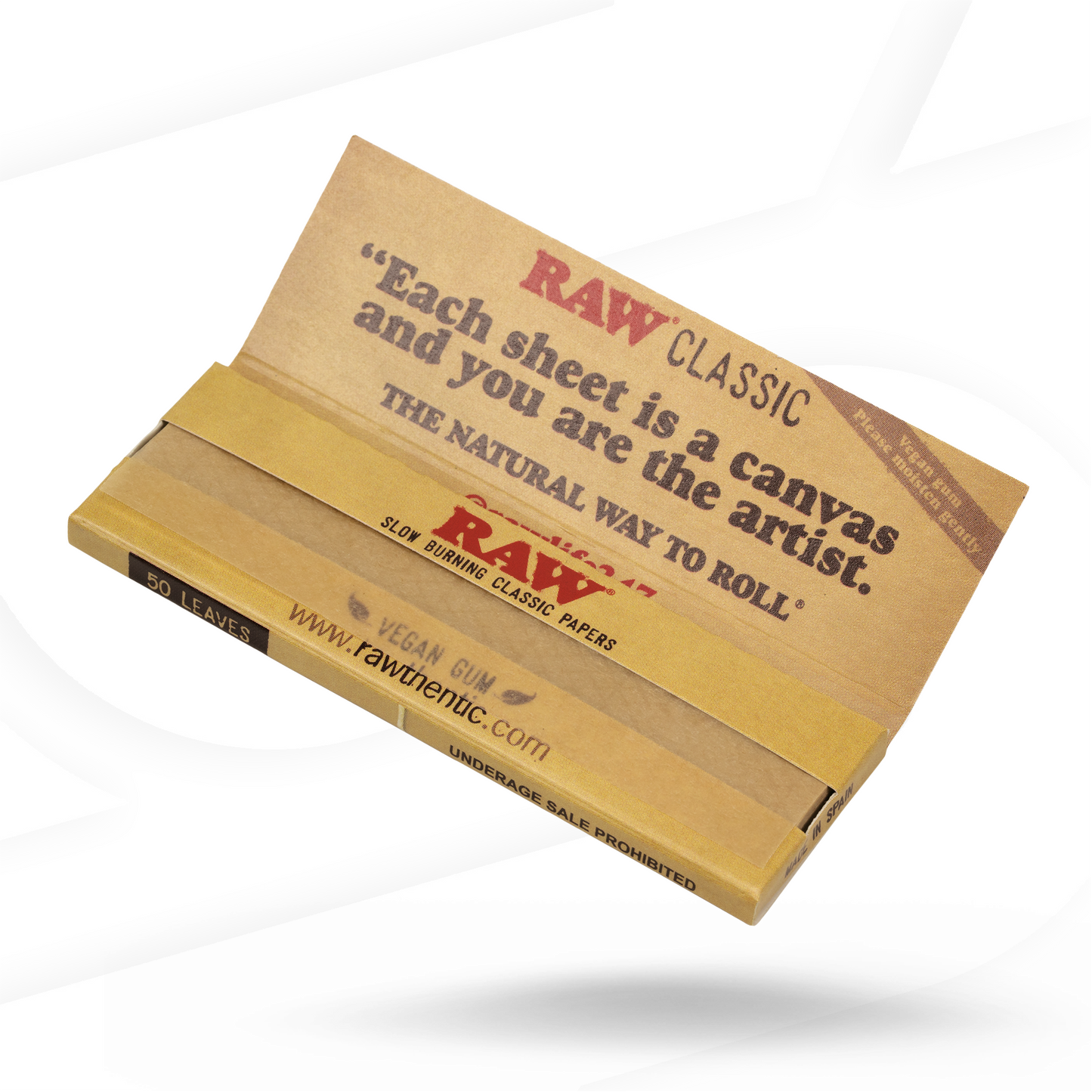 RAW Classic 1 1/4 Rolling Papers | Raw classic tobacco rolling papers