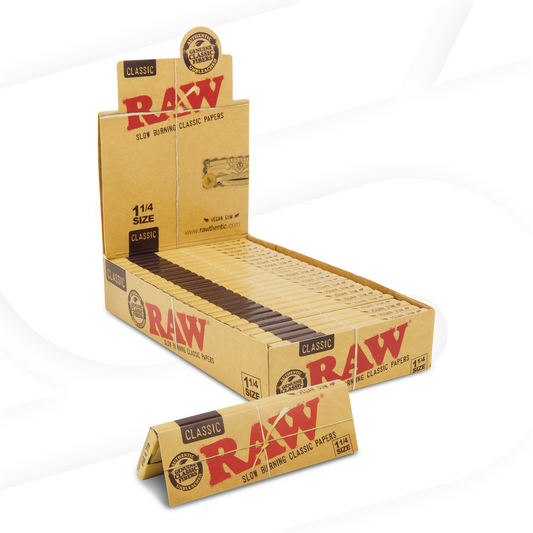 RAW Classic 1 1/4 Rolling Papers | Raw classic tobacco rolling papers