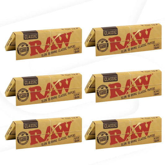 RAW Classic 1 1/4 Rolling Paper booklets | Raw classic tobacco rolling papers